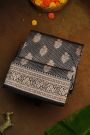 Banarasi Black Silk Saree With Florals And Buttis Body
