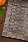 Banarasi Black Silk Saree With Florals And Buttis Body