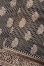 Banarasi Black Silk Saree With Florals And Buttis Body