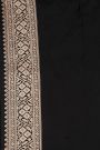 Banarasi Black Silk Saree With Florals And Buttis Body