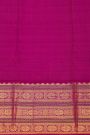 Kancheepuram Silk Sky Blue Saree With Florals And Buttis Body And Contrast Florals And Buttis Border