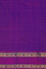Kancheepuram Silk Peacock Blue Saree With Zari Checks Body Gap Border