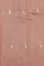 Fancy Tussar Onion Pink Saree With Florals And Leaves In Thread Work Body And Floral Brocade Pallu