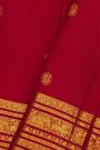 Kancheepuram Silk Magenta Saree With Elephants And Yalis Border