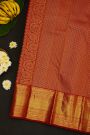 Kancheepuram Silk Red Saree With Small Buttas Body Self Border