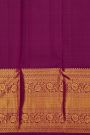 Kancheepuram Silk Deep Magenta Saree With Pallaki Motifs Body