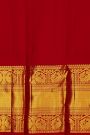 Kancheepuram Silk Mustard Saree With Big Buttis Body Long Contrast Border