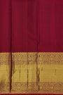Kancheepuram Silk Violet Saree With Mango Paisley Buttis Body