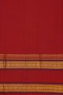 Kancheepuram Silk Light Brown Saree With Tikki Buttis Body And Gap Border