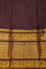 Kancheepuram Silk Mehendi Green Saree With Zari Lines Body And Contrast Florals And Peacocks Border
