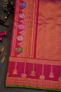 Gadwal Silk Pink Saree With Floral Buttis In Zari Body