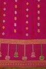 Gadwal Silk Pink Saree With Floral Buttis In Zari Body