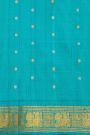 Gadwal Silk Green Saree With Florals In Zari Checks Body