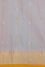 Gadwal Silk Pink Saree With Gold Buttas And Zari Border With Traditional Floral Motifs