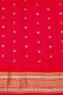 Gadwal Silk Navy Blue Saree With Floral Buttis In Zari Body