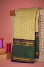 Kancheepuram Silk Multi-Colour Saree With Kattam Checks