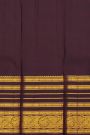 Vintage Kancheepuram Silk Green Saree WIth Multi Coloured Body