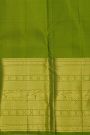 Kancheepuram Silk Parrot Green Saree With Peacock Buttis Body