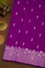 Fancy Matka Silk Purple Saree