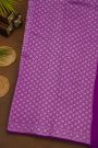 Fancy Matka Silk Purple Saree