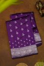 Fancy Matka Silk Violet Saree