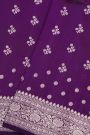 Fancy Matka Silk Violet Saree