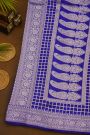 Fancy Matka Silk Royal Blue Saree