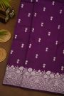 Fancy Matka Silk Purple Saree
