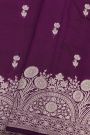 Fancy Matka Silk Purple Saree
