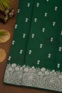 Fancy Matka Silk Bottle Green Saree