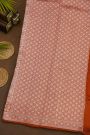 Fancy Matka Silk Rust Orange Saree