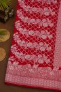 Fancy Matka Silk Red Saree