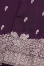 Fancy Matka Silk Dark Violet Saree
