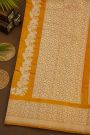Fancy Matka Silk Mustard Yellow Saree