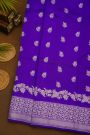 Fancy Matka Silk Royal Blue Saree