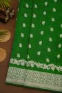 Fancy Matka Silk Leaf Green Saree
