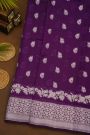 Fancy Matka Silk Purple Saree