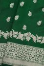 Fancy Matka Silk Bottle Green Saree
