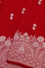 Fancy Matka Silk Red Saree