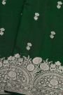 Fancy Matka Silk Bottle Green Saree