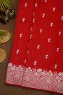 Fancy Matka Silk Red Saree