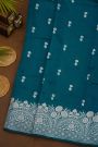 Fancy Matka Silk Teal Blue Saree