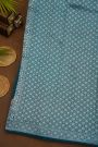 Fancy Matka Silk Teal Blue Saree