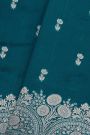 Fancy Matka Silk Teal Blue Saree