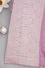 Banarasi Kaddi Georgette Lavender Saree With Birds And Animals Body