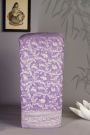 Banarasi Kaddi Georgette Lavender Saree With All Over Floral Jaal Body Saree