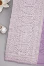 Banarasi Kaddi Georgette Lavender Saree With All Over Floral Jaal Body Saree