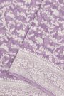 Banarasi Kaddi Georgette Lavender Saree With All Over Floral Jaal Body Saree