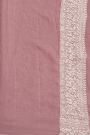 Banarasi Georgette Mauve Saree With Animals And Birds Border