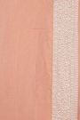 Banarasi Kaddi Georgette Peach Saree WIth Florals And Leaves Border